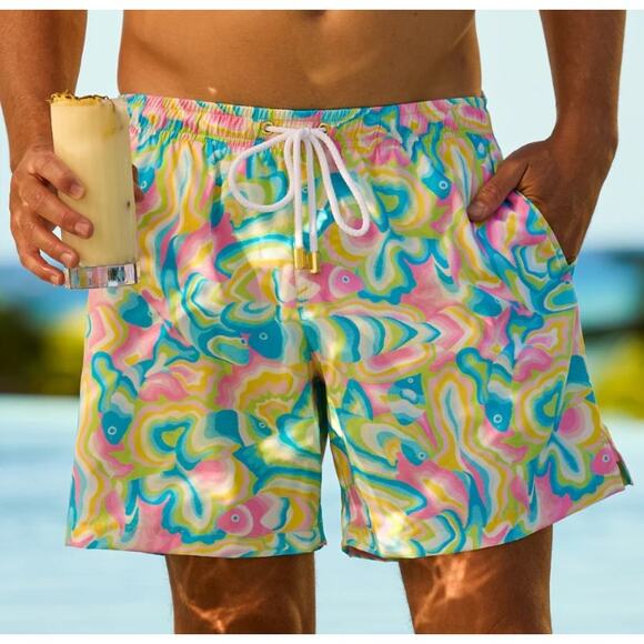 Kenny Flowers The St. Lucia Swim Trunks Men's Sz. M - Picture 1 of 7